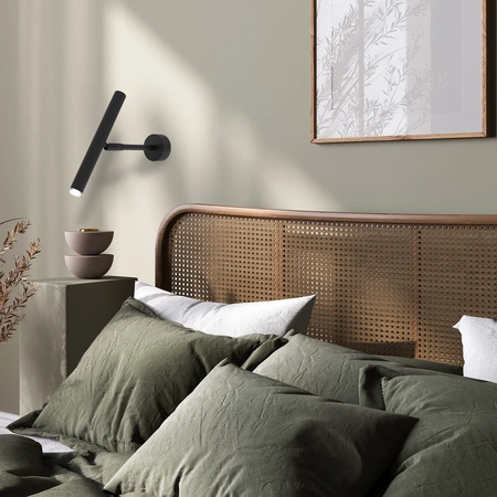 Lampa Ścienna Kinkiet MONZA Czarna 1xG9 max 8W LED Milagro