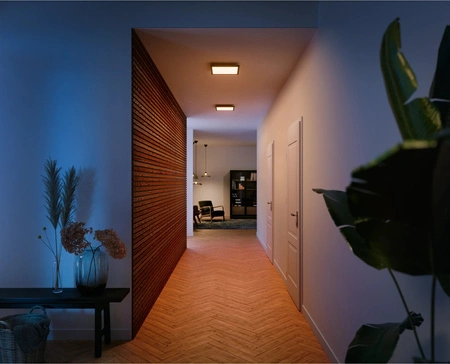 Panel LED Lampa Sufitowa Natynkowa 30x30 cm 19W 1940lm IP20 White Ambiance TW Czarna Inteligentna SMART Zigbee Bluetooth Aurelle Philips HUE