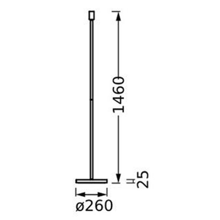Lampa Stojąca Wysoka Oprawa Podłogowa Dekoracyjna Vintage 1xE27 Ciemny Szary Stick LEDVANCE