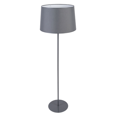 Lampa Podłogowa Stojąca MAJA GRAY Abażur Grafitowa Klasyczna E27 2918 TK Lighting