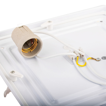 Plafon LED Lampa Sufitowa Natynkowa 2x E27 DUALIO Kwadratowy IP44 30cm LUMILED