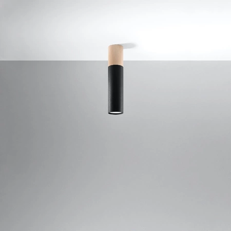 Lampa Sufitowa Wisząca Zwis GU10 Tubularna Brązowa Czarna Nowoczesna Pablo Sollux