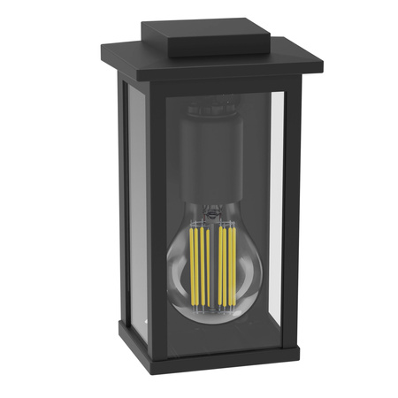 Kinkiet Ogrodowy Lampa Elewacyjna Zewnętrzna LATARNIA E27 Czarna Mirth Philips