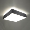 Lampa Sufitowa Plafon 3x E27 Kwadratowa Szara Minimalistyczna Horus Sollux