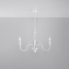 Lampa Sufitowa Wisząca Żyrandol 3x E14 Żyrandol Nieregularna Biała Nowoczesna Minerwa Sollux