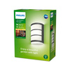Kinkiet Ogrodowy Lampa Elewacyjna Zewnętrzna LED 3.8W 800lm 2700K Antracyt Python Ultra Efficient Philips