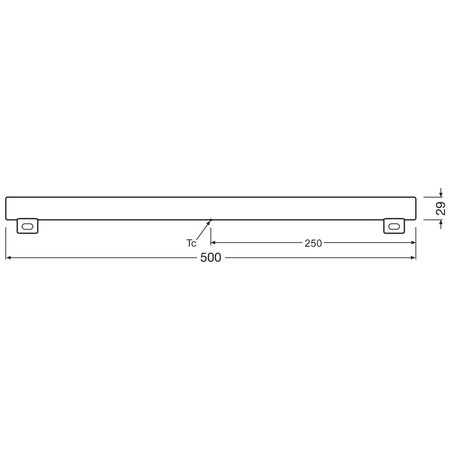 Świetlówka LED 7W 40W 2700K S14s 2PIN 50cm LEDinestra Ściemnialna OSRAM