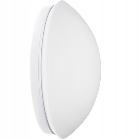 Plafon LED Lampa Sufitowa Natynkowa Pires E27 60W IP44 28cm Biała KANLUX