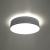 Lampa Sufitowa Plafon 3x E27 Okrągła Szara Minimalistyczna Arena Sollux