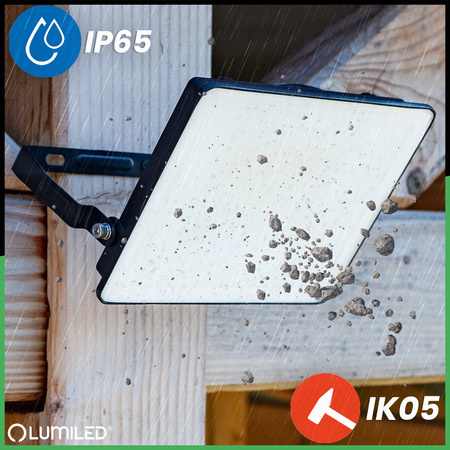 Naświetlacz LED AZZLER 50W 6000lm 4000K IP65 Halogen Zewnętrzny Lampa Czarny LUMILED