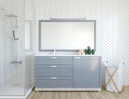 Lampa Ścienno Sufitowa LED Oprawa Łazienkowa 23W 4000K IP44 100cm Biała KANLUX