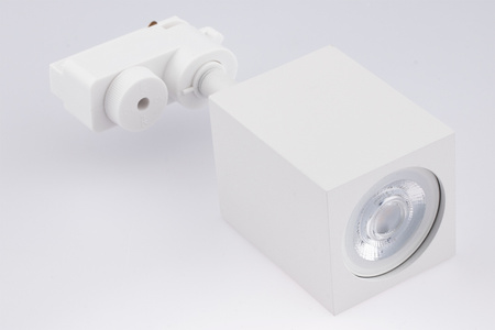 Reflektor Szynowy GU10 BRICK Biały do Szynoprzewodów Jednofazowych