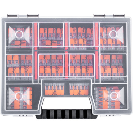 Szybkozłączki Złączki Instalacyjne WAGO Zestaw 60 sztuk - 25x 221 2x4mm + 25x 3x4mm + 10x 5x4mm