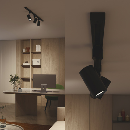 Reflektor Szynowy Lampa na Szynę Oświetleniową Szynoprzewód LED GU10 Czarna EasyLink Zilo Philips