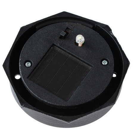 Lampa Ogrodowa LED Solarna Wbijana BIAŁA KULA 10cm