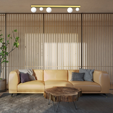 Lampa Sufitowa BIBIONE Złota 5xG9 Milagro