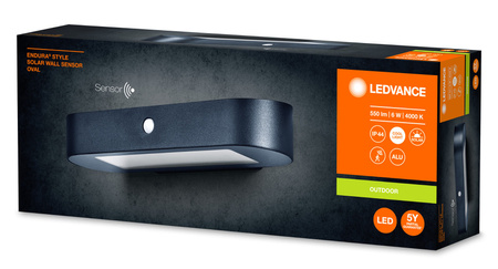 Lampa Ogrodowa Kinkiet Solarny ENDURA z czujnikiem 6W 4000K LEDVANCE