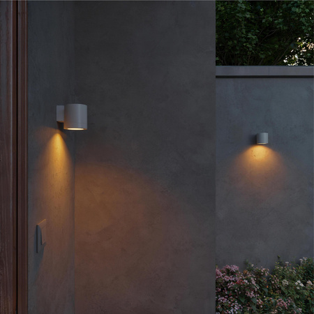 Kinkiet Ogrodowy Lampa Zewnętrzna Elewacyjna LED GU10 IP44 Biała Fylx Philips