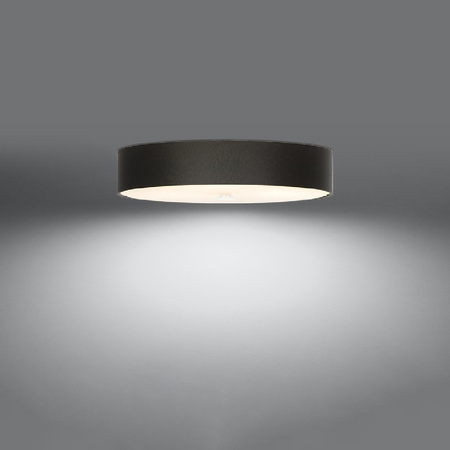 Lampa Sufitowa Plafon 5x E27 Oprawa Natynkowa Geometryczna Czarna Minimalistyczna Skala Sollux