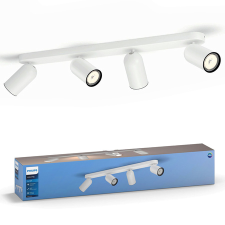 Lampa Sufitowa Reflektor Natynkowa 4x GU10 Biała Pongee Philips