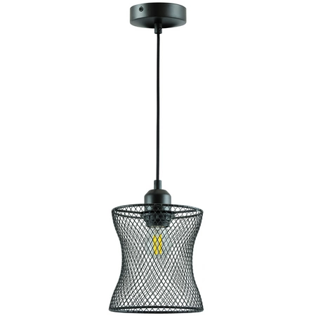 LAMPA Sufitowa WISZĄCA HASLO E27 Czarna GOLDLUX (Polux)