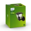 Kinkiet Ogrodowy Lampa Elewacyjna Zewnętrzna LATARNIA E27 IP44 Czarna Creek Philips