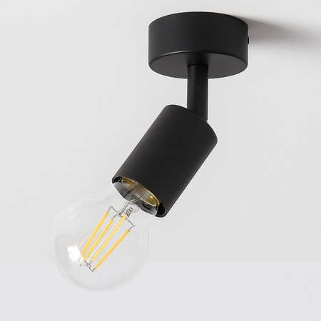 Lampa Ścienna Reflektor Kinkiet Spot E27 Ruchomy Czarny Eos Masterled