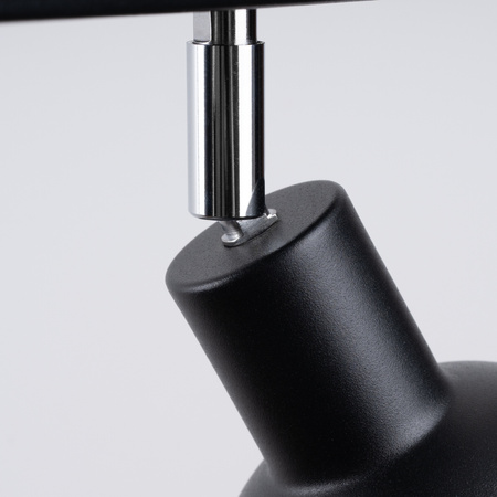 Lampa Sufitowa Oprawa Natynkowa Reflektor 2x E27 Ruchoma Geometryczna Czarna Industrialna Elba Sollux