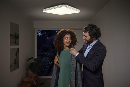 Panel LED Lampa Sufitowa Natynkowa 50W 3000K Ciepła z Czujnikiem Ruchu i Zmierzchu 43x43cm Kwadratowy ORBIS LEDVANCE