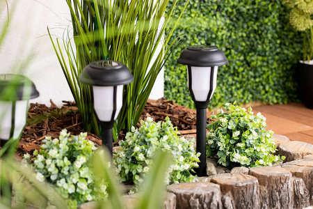 Lampa Solarna Ogrodowa LED Wbijana Pochodnia 40cm IP44 Czujnik Zmierzchu