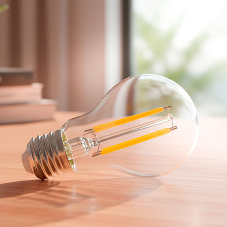 6x Żarówka LED E27 A60 4,9W 1055lm = 75W 2700K Ciepła 360° Filament KLASA A LUMILED