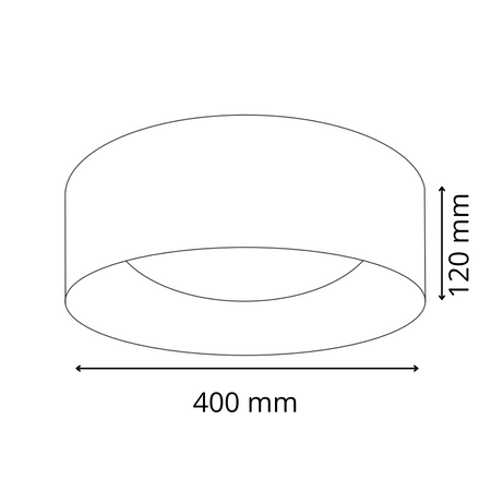 Plafon LED Oprawa Sufitowa 24W 2600lm 4000K Neutralna 120° Biała Złota Tuluza Sanico Goldlux
