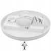 Plafon LED Lampa Sufitowa Natynkowa Pires E27 60W IP44 28cm Czujnik Ruchu Biała KANLUX