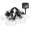 Girlanda Solarna Ogrodowa OZDOBNA Łańcuch Świetlny 3,35m 10xLED PRZEŹROCZYSTYCH Kuleczek 3000K
