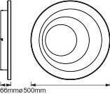 Plafon LED lampa sufitowa ORBIS Spiral 40W 4300lm ciepła-zimna 50cm SMART+ WiFi LEDVANCE