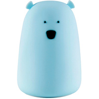 Lampka dekoracyjna nocna LED RGB z akumulatorem MIŚ Niebieski GOLDLUX (Polux)