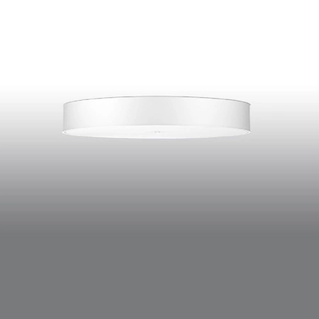 Lampa Sufitowa Plafon 6x E27 Oprawa Natynkowa Geometryczna Biała Minimalistyczna Skala Sollux