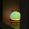 Lampka Nocna Dziecięca LED 3W 3000K Ciepła + Wielokolorowa RGB Akumulatorowa 1200mAh Żółta PSZCZOŁA MARY'S