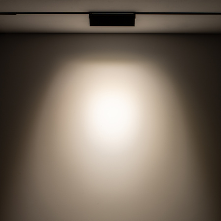 Reflektor Szynowy Lampa do Szynoprzewodów 1-fazowy LED 9W 800lm 3000K Ciepła Czarny Industrialna LVM FOCUS OUT 10145 Nowodvorski