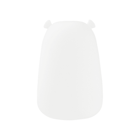 Lampka Nocna Dziecięca LED 0.4W 3000K Ciepła + Wielokolorowa RGB USB Akumulatorowa 1200mAh Biała + Pilot DUŻY MIŚ MARY'S