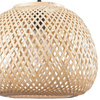 Lampa Sufitowa Wisząca Zwis E27 Beżowy BAMBOO NATURAL Sanico Goldlux