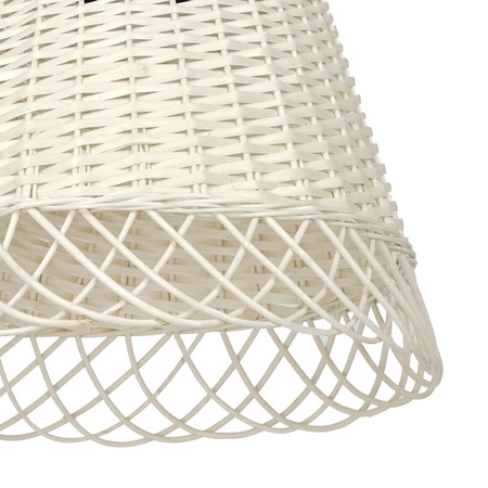 Lampa Wisząca Sufitowa VIMINI 1xE27 Biała Wilkinowa Milagro