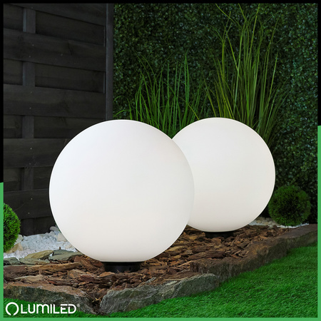 Lampa Oprawa Ogrodowa Zewnętrzna KULA LED 40CM E27 IP65 LUMIKULA2 LUMILED