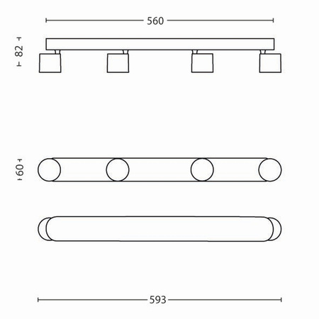 Lampa Sufitowa Reflektor LED 18W 2000lm 2700K Aluminium Star Philips