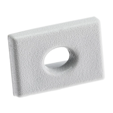 Zaślepka do profilu KM33 z otworem szara tworzywo sztuczne