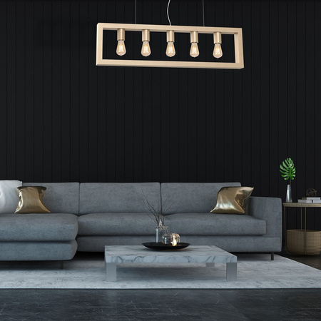 Lampa Wisząca Sufitowa MACK 5xE27 Milagro