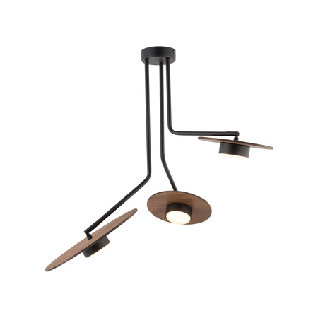 Lampa Sufitowa 3x GX53 Czarna Nowoczesna DISK 7644 Nowodvorski