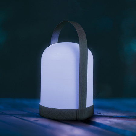 Lampa Kempingowa LED Przenośna Bateryjna 0.3W 3000K RGBW Biała Minorka Sanico Goldlux