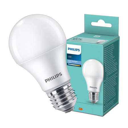 Żarówka LED E27 A60 9W = 65W 950lm 6500K Zimna Mleczny PHILIPS 