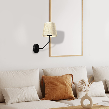 Lampa Ścienna Kinkiet ETNA Czarna 1xE27 Milagro